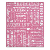 Personalized Name Custom Blanket-Multi Colors Available-Gift for Kids